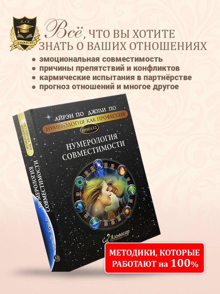 Книга "НУМЕРОЛОГИЯ СОВМЕСТИМОСТИ" - АЛЬВАСАР МЕЖДУНАРОДНАЯ АКАДЕМИЯ ...